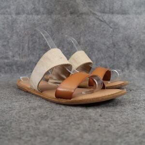 Old Navy Shoes Womens 7.5 Sandal Casual Slide Double Strap Totally Natural Flats